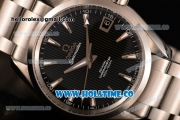 Omega Aqua Terra 150 M Co-Axial Clone Omega 8501 Automatic Steel Case/Bracelet with Black Dial and Stick Markers (EF)