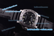 Panerai Pam 087 Submersible Automatic Steel Case with Black Dial and Black Rubber Strap-7750 Coating