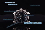 Breitling SuperOcean Chronograph Quartz Steel Case with Black Bezel and Blue Second Hand-7750 Coating
