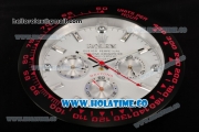 Rolex Daytona Swiss Quartz PVD Case with White Dial Stick Markers - Wall Clock