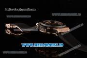 Hublot Aero Bang Chrono Swiss Valjoux 7750 Automatic Rose Gold/PVD Case Black Dial With Stick Markers Black Rubberr Strap