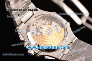 Patek Philippe Nautilus Swiss Valjoux 7750 Automatic Full Steel with Whtie Dial and Stick Markers - 1:1 Original (BP)