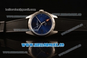 Bell&Ross Vintage BR 123 GMT Miyota 9015 Automatic Steel Case with Blue Dial and Black Rubber Strap