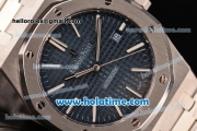 Audemars Piguet Royal Oak Miyota 9015 Automatic Full Steel with Sitck Markers and Blue Dial - 1:1 Original Best Version