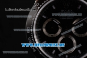 Rolex Daytona Swiss Valjoux 7750 Automatic Stainless Steel Case/Bracelet with Black Dial and Stick Markers Black Subdials