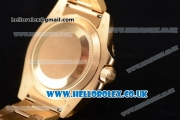 Rolex Submariner Swiss ETA 2836 Automatic Yellow Gold Case/Bracelet with Black Dial (BP)