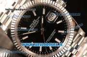 Rolex Datejust 41 Steel Rolex 3235 Auto With Steel Bracelet Black Dial Stick