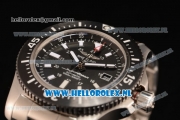 Breitling SuperOcean 2824 Auto Steel Case with Black Dial and Steel Bracelet - 1:1 Origianl (GF)