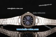 Patek Philippe Geneve Nautilus Automatic Steel Case with White Stick Markers and Steel Strap