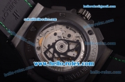 Hublot Big Bang Swiss Valjoux 7750 Automatic Movement PVD Case with Black Dial - Green Markers