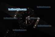 Hublot Big Bang Swiss Quartz Movement PVD Case with Black Dial and Black Rubber Strap