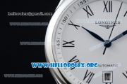 Longines Master Swiss ETA 2824 Automatic Steel Case with White Dial and Steel Bracelet (AAAF)