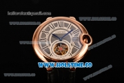 Cartier Ballon Bleu De Tourbillon Asia Automatic Rose Gold Case with Grey Dial and Roman Numeral Markers