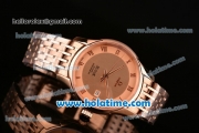 Omega De Ville Co-Axial Swiss ETA 2836 Automatic Rose Gold Case and Strap with Rose Gold Dial