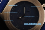 Panerai Radiomir Mare Nostrum Chronograph Quartz Movement Steel Case with Blue Dial and Blue Strap