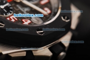 Audemars Piguet Royal Oak Offshore Limited Edition Swiss Valjoux 7750 Automatic Movement Titanium Case with PVD Bezel and Black Rubber Strap