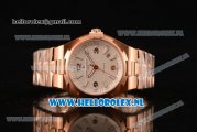 Vacheron Constantin Overseas 9015 Auto Rose Gold Case with White Dial and Rose Gold Bracelet - 1:1 Origianl (LF)