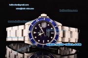 Rolex Submariner Asia 2813 Automatic Steel Case/Strap with Blue Dial and Super LumiNova Markers - ETA Coating