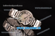 Cartier Ballon Bleu De Large Swiss ETA 2824 Automatic Steel Case with White MOP Dial and Roman Numeral Markers