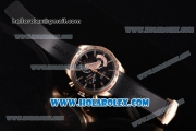 Tag Heuer Grand Carrera Calibre 36 Chrono Miyota Quartz Rose Gold Case with Black Dial and Stick Markers