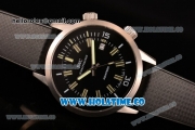 IWC Aquatimer Vintage 1967 Swiss ETA 2824 Automatic Steel Case with Stick Markers Black Dial and Black Rubber Strap