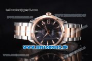 Omega Seamaster Aqua Terra 150 M Co-Axial Clone 8500 Automatic Two Tone Case/Bracelet with Black Dial and Stick Markers (EF)