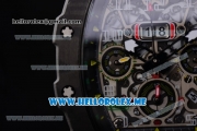 Richard Mille RM 11-03 Swiss Valjoux 7750 Automatic PVD Case with Skeleton Dial and Red Rubber Strap Arabic Numeral Markers