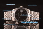 Rolex Datejust Oyster Perpetual Date Automatic with Black Dial and Roman Marking-Small Calendar