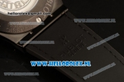 Hublot Classic Fusion 9015 Auto PVD Case with White Dial and Black Leather Strap
