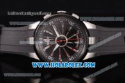 Perrelet Turbine XL Asia Automatic Steel Case with PVD Bezel and White/Black Rotating Dial