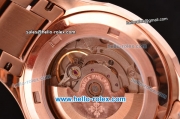 Patek Philippe Aquanaut Swiss ETA 2824 Automatic Rose Gold Case/Strap with Chocolate Dial