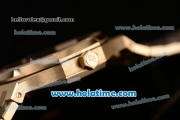 Audemars Piguet Royal Oak Swiss ETA 2824 Automatic Full Yellow Gold with Gold Sitck Markers and Black Dial - 1:1 Original