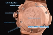 Hublot Big Bang Cappuccino Chronograph Miyota OS20 Quartz Rose Gold Case with Brown Rubber