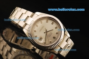 Rolex Datejust II Rolex 3135 Automatic Movement Full Steel with Silver Dial and Diamond Markers