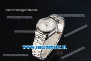 Rolex Datejust Swiss ETA 2671 Automatic Steel Case with Grey Dial Diamonds Markers and Steel Bracelet (BP)