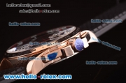 Chopard Miglia GT XL Chronograph Miyota Quartz Rose Gold Case with Black Dial