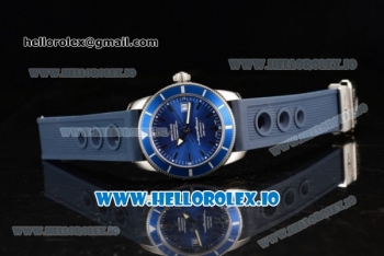 Breitling SuperOcean Heritage Swiss ETA 2836 Automatic Movement Steel Blue Dial and Stick Markers Rubber Strap (JF)