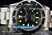 Rolex Submariner Vintage Tiffany & Co Asia 2813 Automatic Steel Case with Black Dial Yellow Dots Markers and Steel Bracelet
