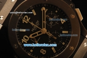 Hublot Big Bang Swiss Valjoux 7750 Automatic Ceramic Case with Titanium Bezel and Black Dial - 1:1 Original