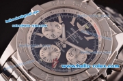 Breitling Chronomat B01 GMT Swiss Valjoux 7750 Automatic Steel Case/Strap with Black Dial