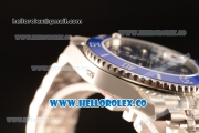 Rolex Submariner Blue Ceramic Bezel With Blue Dial All Steel With ETA 2836 Diamond Markers EW