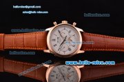Patek Philippe Complications ST18 Automatic Rose Gold Case with Black Roman Numeral Markers and White Dial