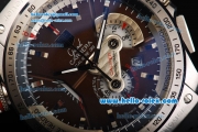 Tag Heuer Grand Carrera Calibre 36 Chronograph Quartz Movement Steel Case with Black Rubber Strap