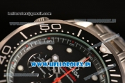 Omega Seamaster Diver 300M Chrono Miyota OS20 Quartz Full Steel with Black Dial and White Markers