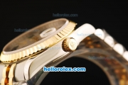 Rolex Datejust Automatic Movement ETA Coating Case with Gold Bezel and Two Tone Strap-36mm