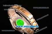 Rolex Sky-Dweller Asia Automatic Two Tone Case/Bracelet with Roman Numeral Markers and Brown Dial