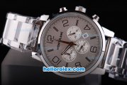 Montblanc Classic Quartz Working Chronograph Movement with Grey Dial