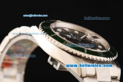 Rolex Submariner Oyster Perpetual Date Rolex 3135 Automatic Movement Full Steel with Black Dial and Green Bezel