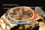 Rolex Daytona Rainbow 316L Steel Case With Clone Rolex 4130 1:1 Clone 116509 EF