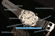 Audemars Piguet Royal Oak Offshore Diver Asia 2813 Automatic Steel Case with Diamonds Bezel and White Dial